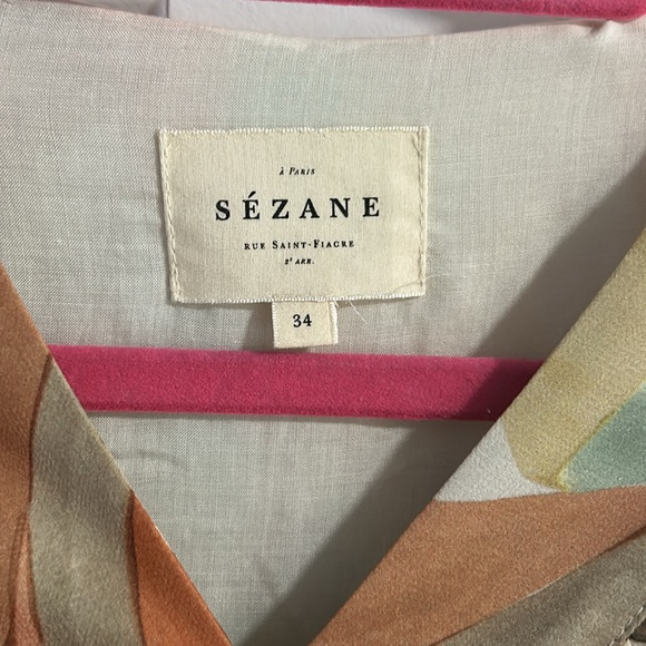 Sézane Adreanne Leaves Dress - Picture 2 of 4